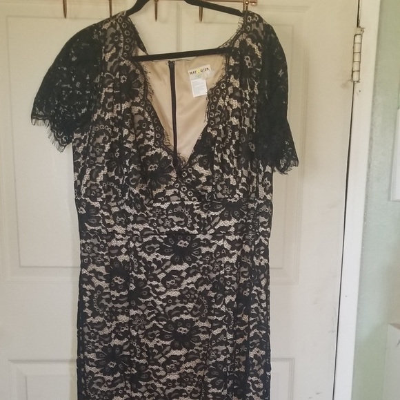 Unique Vintage Dresses & Skirts - Unique Vintage black lace formal dress